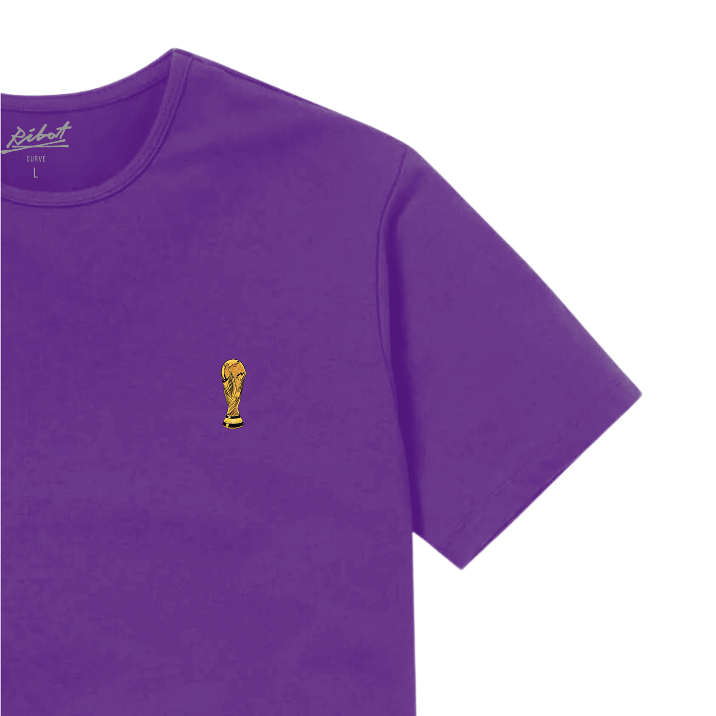 Camiseta Futbol World Cup Morado