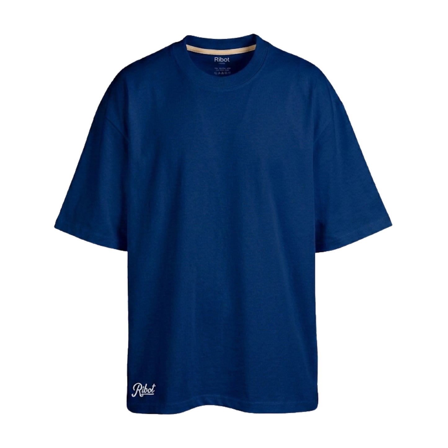 2-Pack Camisetas Oversize Blanco + Azul Marino