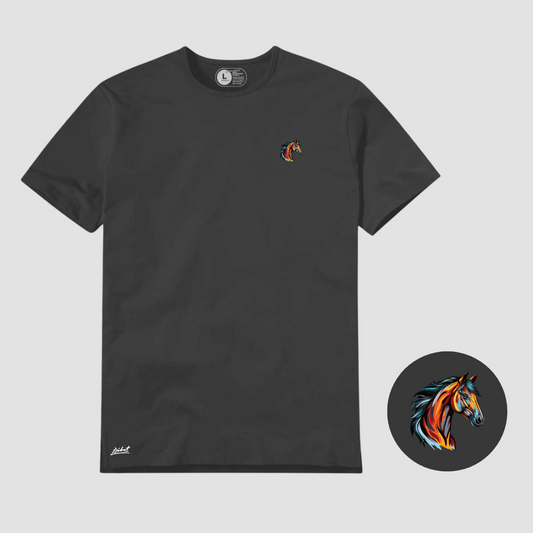 Square Gris Oscuro Caballo Colores TALLA XL
