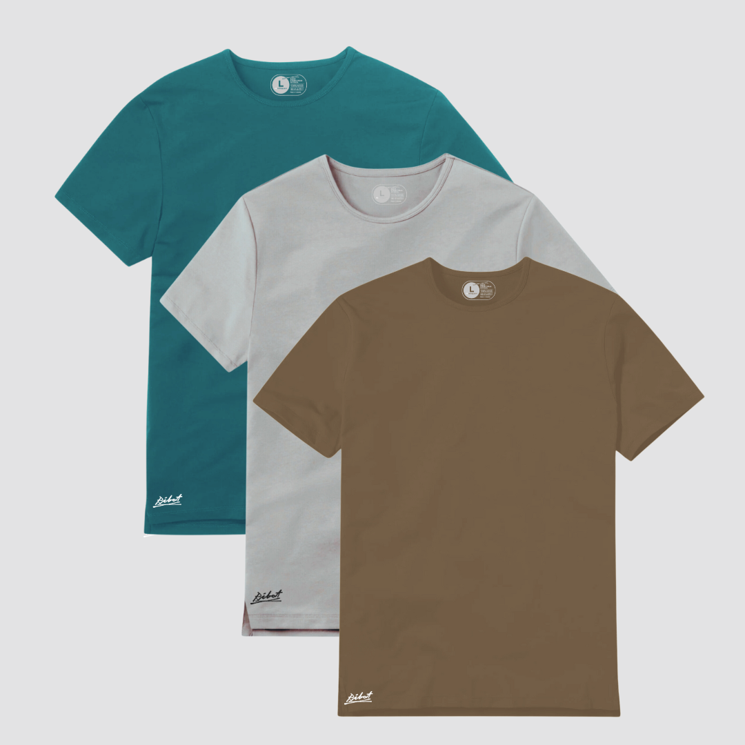 3-Pack Square Café Claro + Verde Azul + Gris Claro