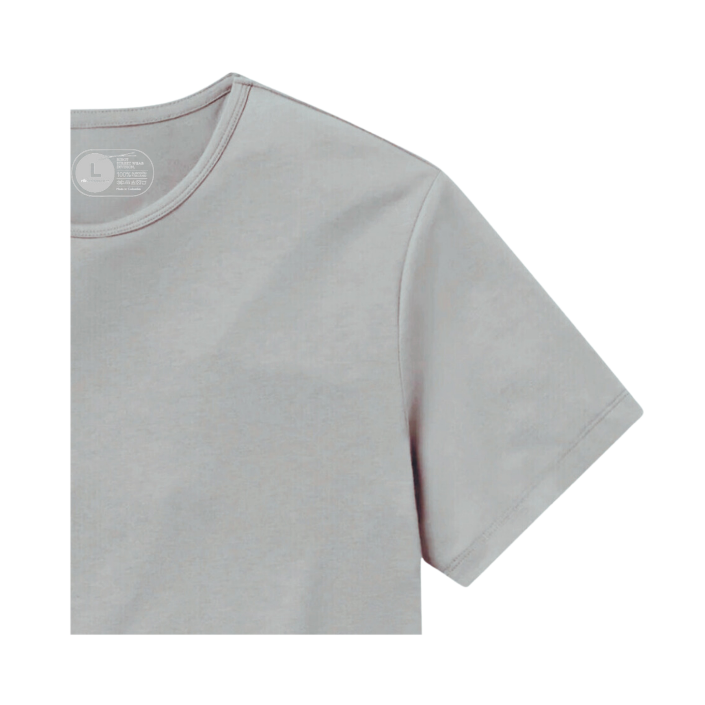 Camiseta Básica Square Gris Claro