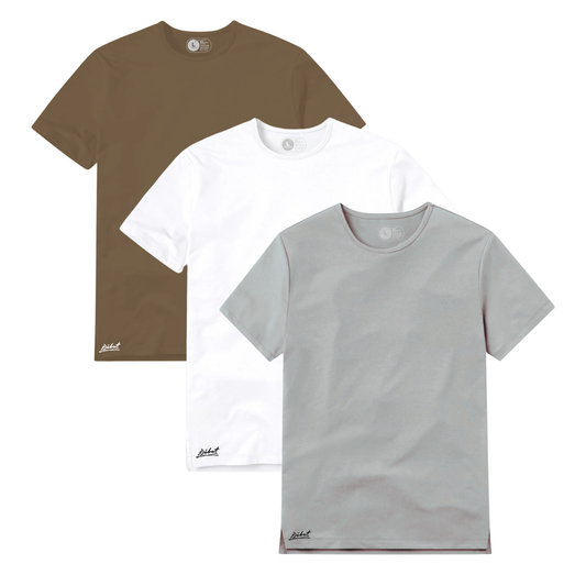 3-Pack Square Café Claro + Blanco + Gris Claro