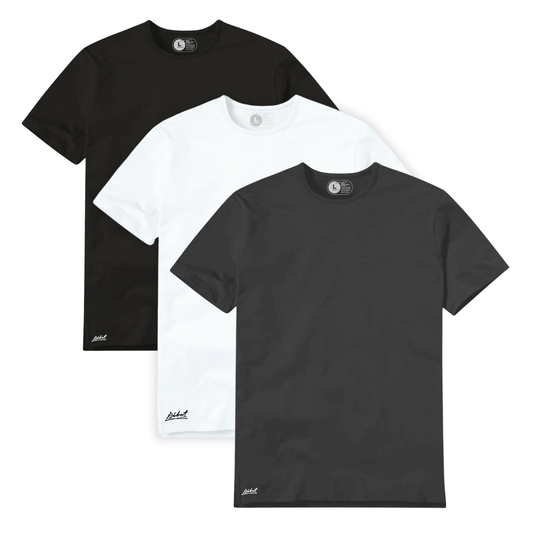 3-Pack Square Negro + Blanco + Gris Oscuro
